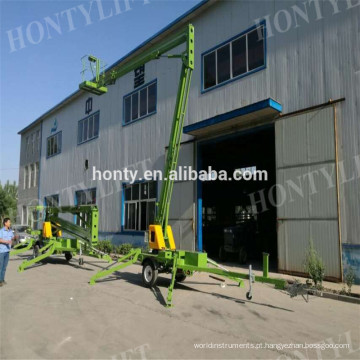 10m ~ 18m reboque rebocável montado mini boom lift